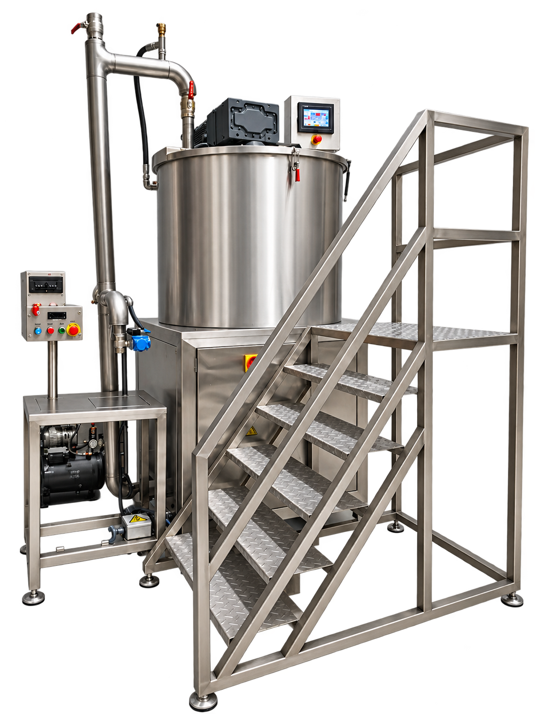Configuration ERA : broyeur à billes 500 kg avec escalier et station de dosage